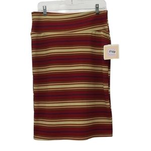LuLaRoe - Cassie - L - Red / Gold